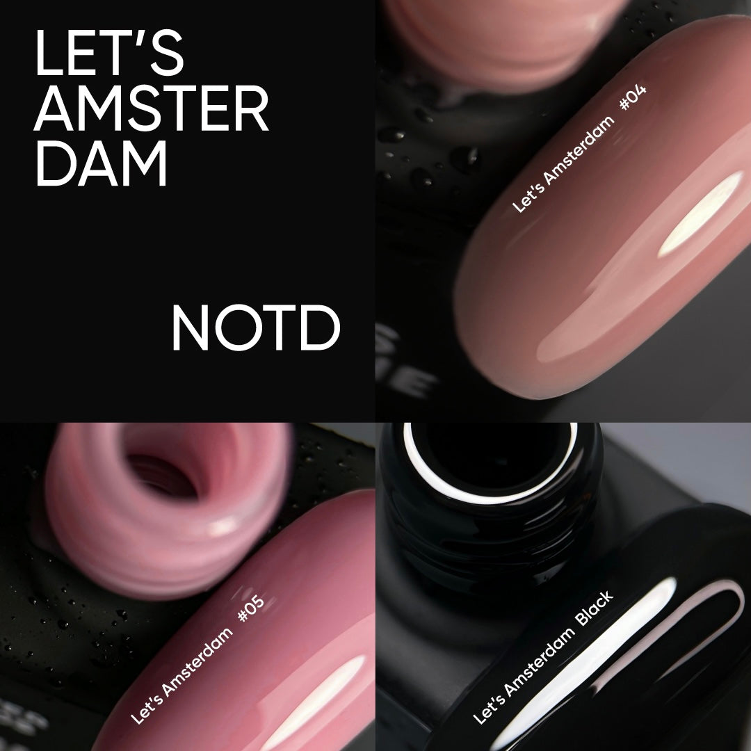 NAILSOFTHEDAY Let’s Amsterdam Black – ідеально чорна камуфлююча база для нігтів, 10 мл