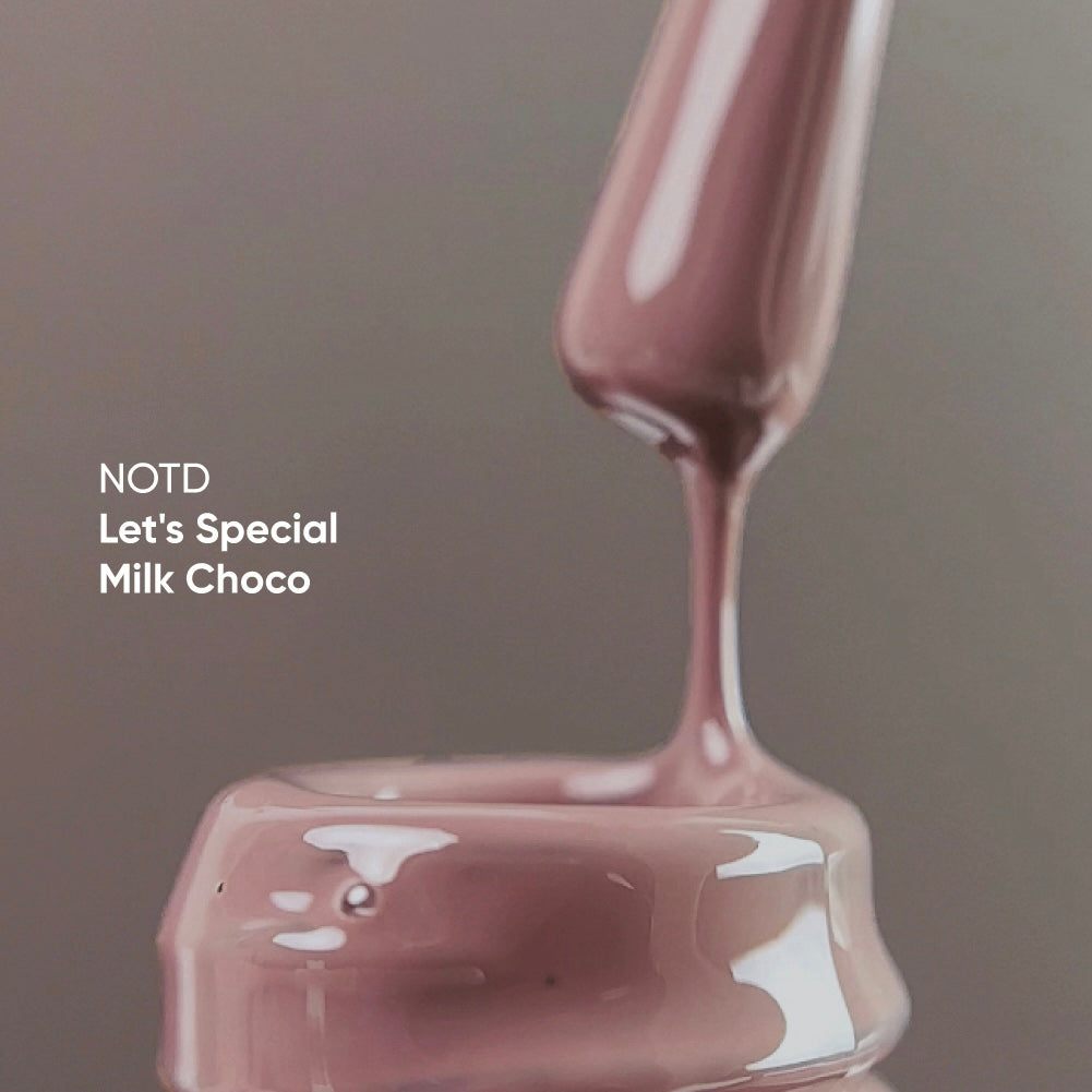 NAILSOFTHEDAY Let’s special Milk Choco — теплий шоколадий гель–лак для нігтів, що перекриває в один шар, 10 мл