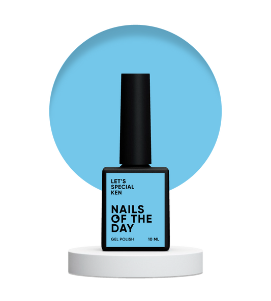 NAILSOFTHEDAY Let’s special Ken — особливий небесно-блакитний гель лак для нігтів, що перекривається в один шар, 10 мл
