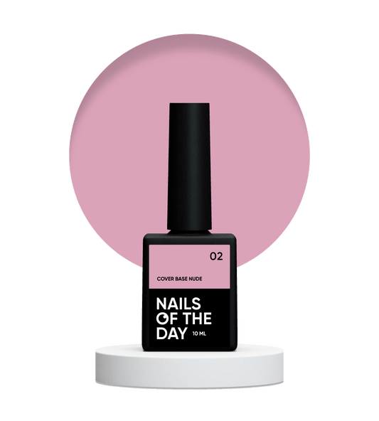 NAILSOFTHEDAY Cover base nude 02 – камуфлююча база для нігтів, 10 мл